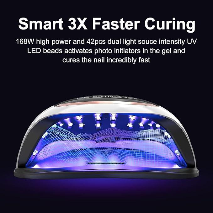 NAXBEY LED UV Nail Lamp – Professional Gel Manicure at Home