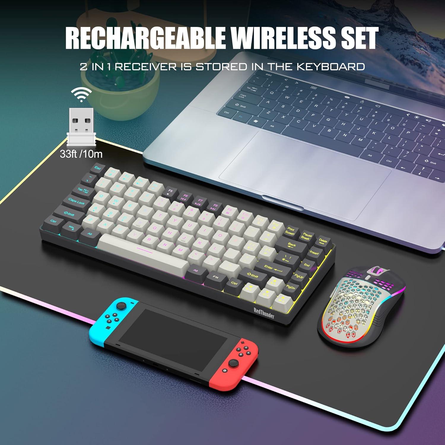 RedThunder K84 Wireless Keyboard and Mouse Combo – Seamless, Fast, and Reliable Performance